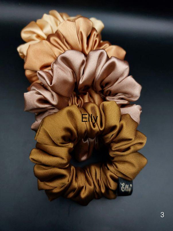 Zlaté odstíny scrunchies