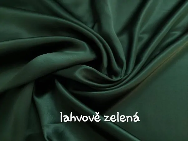 Hedvábná lahvově zelená