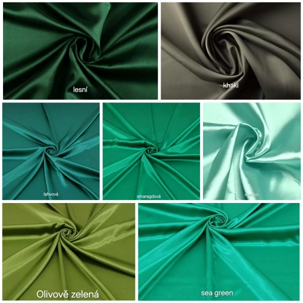 Zelené odstíny scrunchies