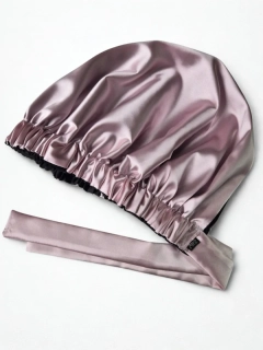 Bonnet na spaní - růžový chrome
