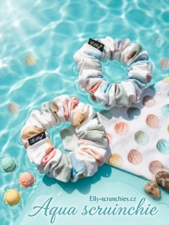 Aqua scrunchie 